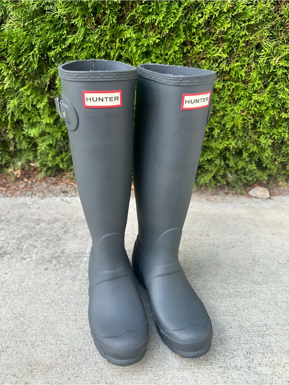 Hunter Wonens Matte Black Tall Rain Boots